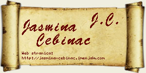 Jasmina Čebinac vizit kartica